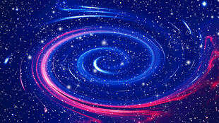 红蓝旋涡星空背景