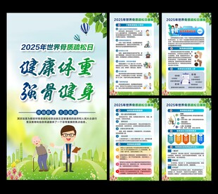 2025年世界骨质疏松日展板