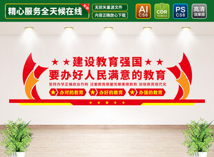 建设教育强国文化墙