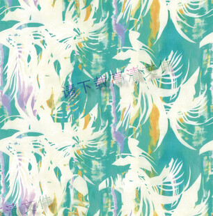 清新多彩植物纹理图案