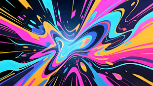 炫彩抽象几何图案艺术