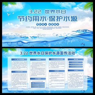 世界水日展板