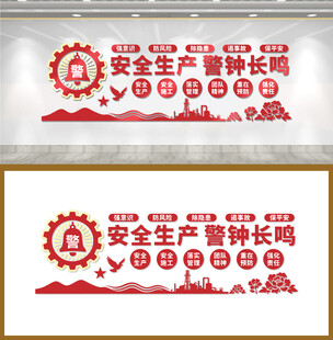 安全生产宣传文化墙设计