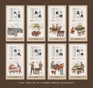 传统酿造酱油工序