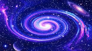 梦幻绚丽的宇宙螺旋星系