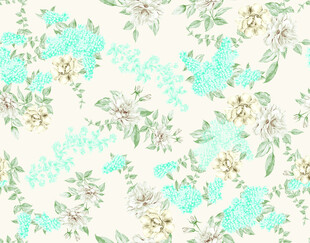 清新花卉图案背景纹理