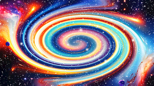 炫彩旋涡星空吊顶