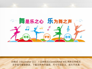 音乐舞蹈室文化墙