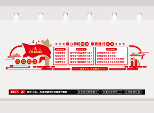 四个引路人四个相统一文化墙