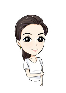 可爱卡通女孩头像精细Q版