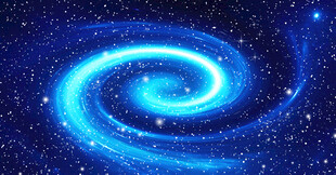 蓝色旋涡星空