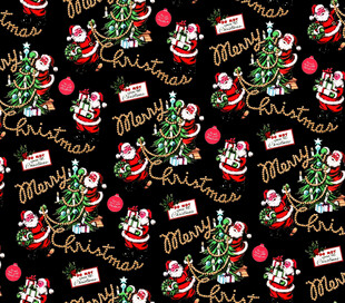 圣诞主题无缝图案设计