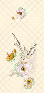 中式花鸟刺绣图案设计