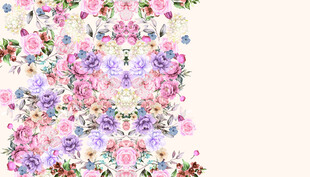 缤纷花卉图案背景