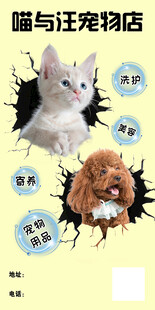 宠物店海报