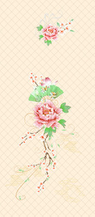 复古风花卉图案设计素材