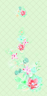 清新花卉图案背景