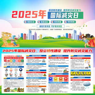 国际减灾日宣传栏