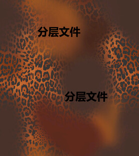 抽象豹纹纹理图案