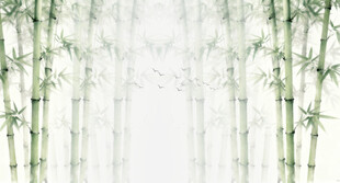 竹影 水墨灯箱竹林