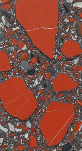 红色碎石纹理装饰材料