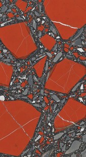 红色碎裂纹理图案