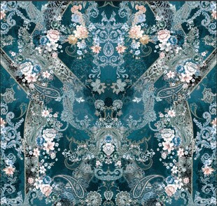 中式古典花卉纹样图案