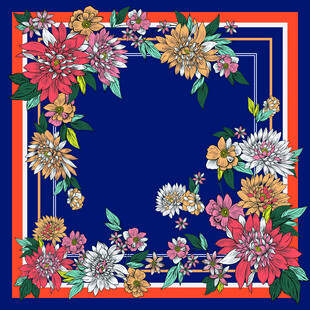 花卉边框装饰图案