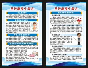 预防麻疹知识展板