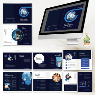 招商画册InDesign模板