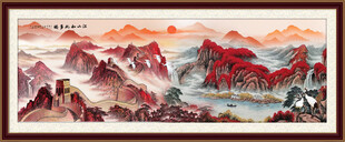 长城山水画