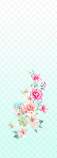 清新花卉图案