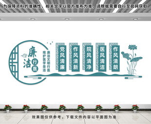 廉洁行医文化墙