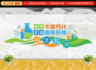 化学实验室文化墙