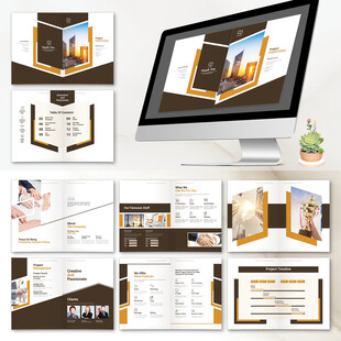 招商画册InDesign模板