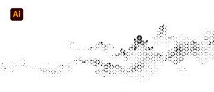 水墨群山意境图