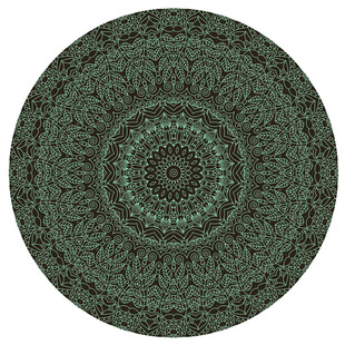 复古圆形花纹图案