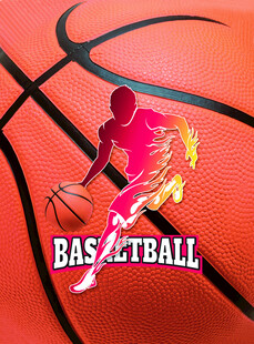 动感篮球运动员精彩瞬间