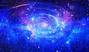 星空蓝色星空图