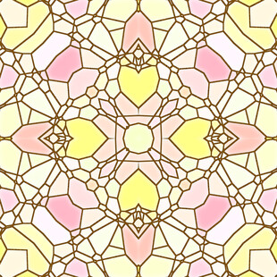 多彩几何花纹图案设计