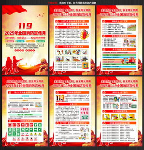 119消防宣传展板