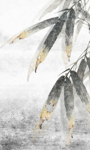 水墨竹叶