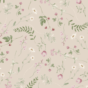 清新花卉图案壁纸