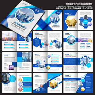 集团画册蓝色画册