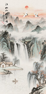 玄关山水装饰画