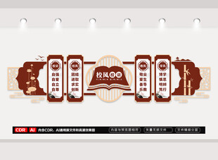 校风校训学校文化墙