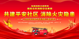 共建平安社区消除火灾隐患背景