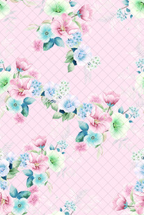 粉色花卉图案背景