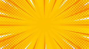 放射状黄色光芒背景图