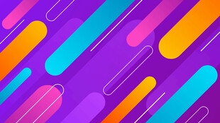 多彩几何线条抽象背景图